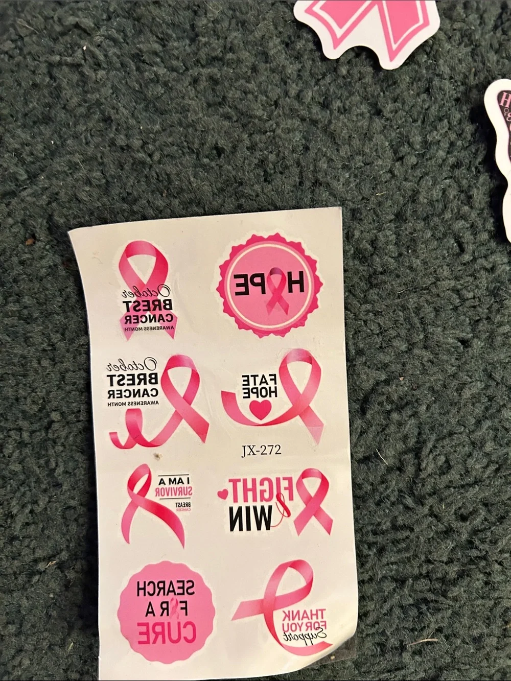 Pink Breast Cancer Awareness Party Favor Pack